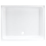 RV Shower Pan 30" x 36" Center Drain | White