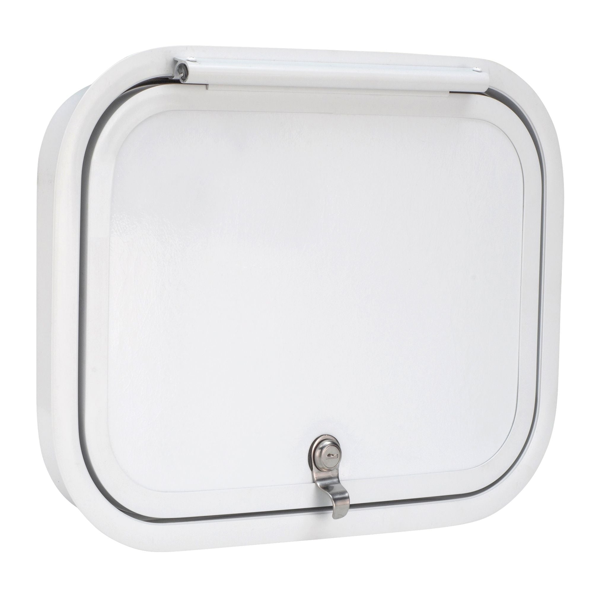 RV Compartment Door | Round | White | 16" X 12"