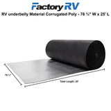 RV Underbelly Material Corrugated Poly | 76 ¾" Wide