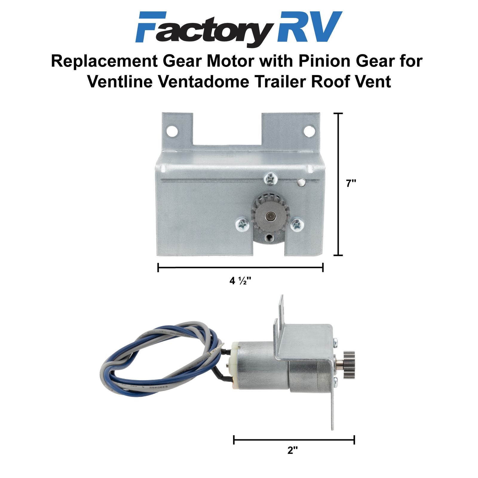 Ventline RV Roof Vent Replacement Gear Motor | Direct Replacement for Ventadome