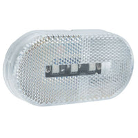 RV Trailer Marker Light | Oblong LED Clear/Red | Side Clearance Lights for Exterior Visibility & Safety