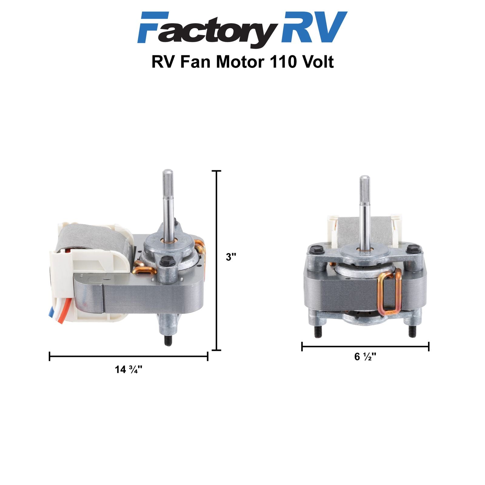 Ventline RV Fan Motor Replacement | BVD0278-00 | 110 Volt