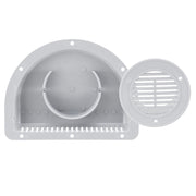 Travel Trailer Vent for Exterior Sidewall  | White