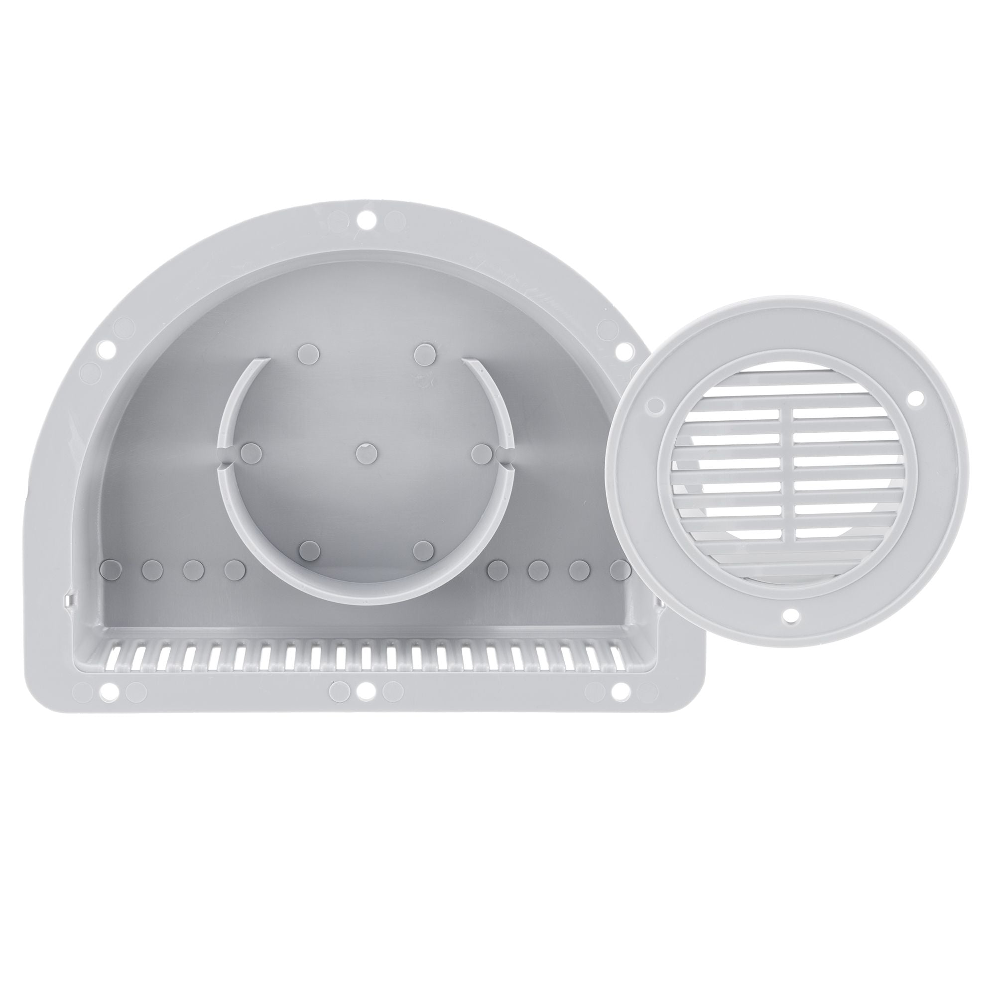 Travel Trailer Vent for Exterior Sidewall  | White