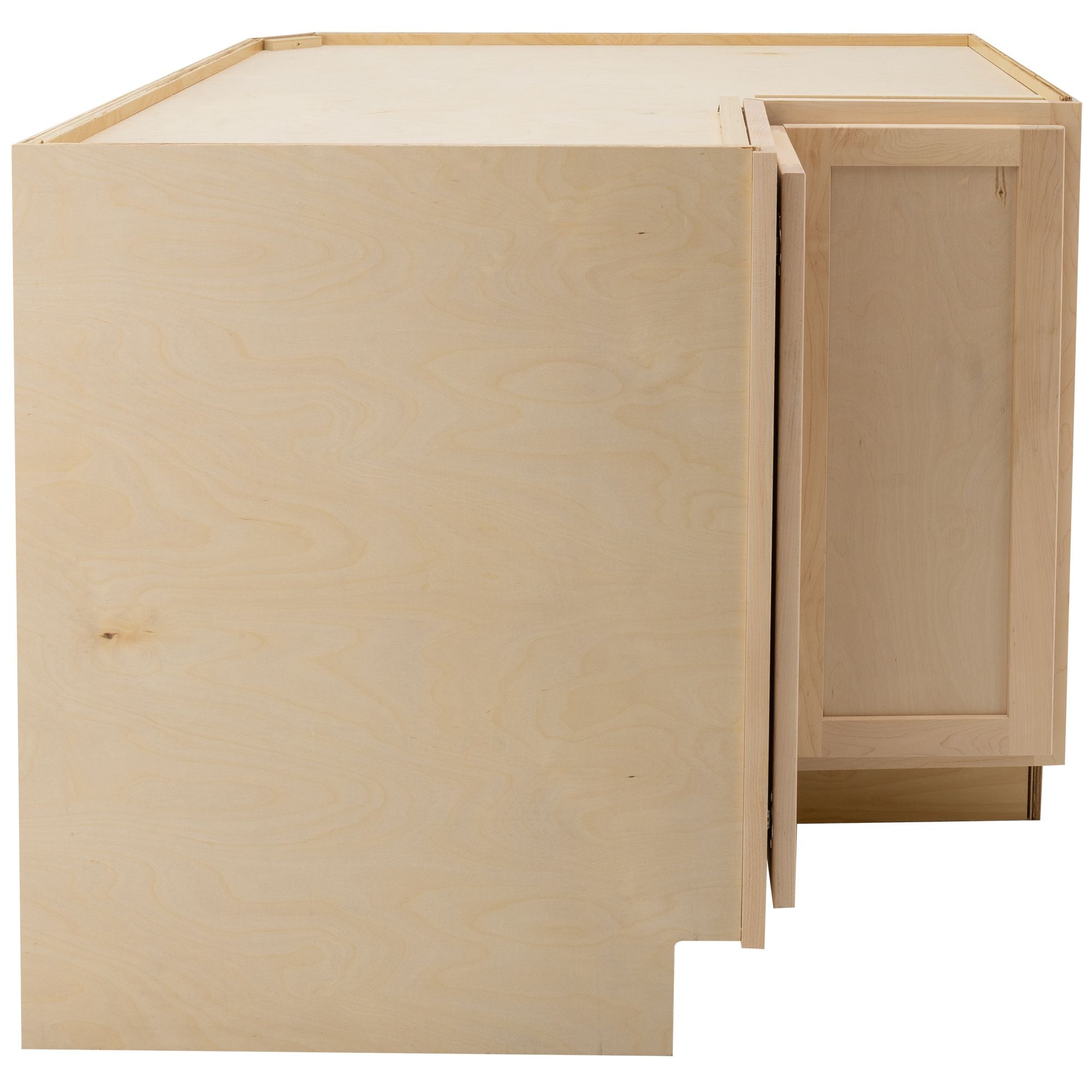 RV Easy Reach Corner Base Cabinet | Unfinished Maple