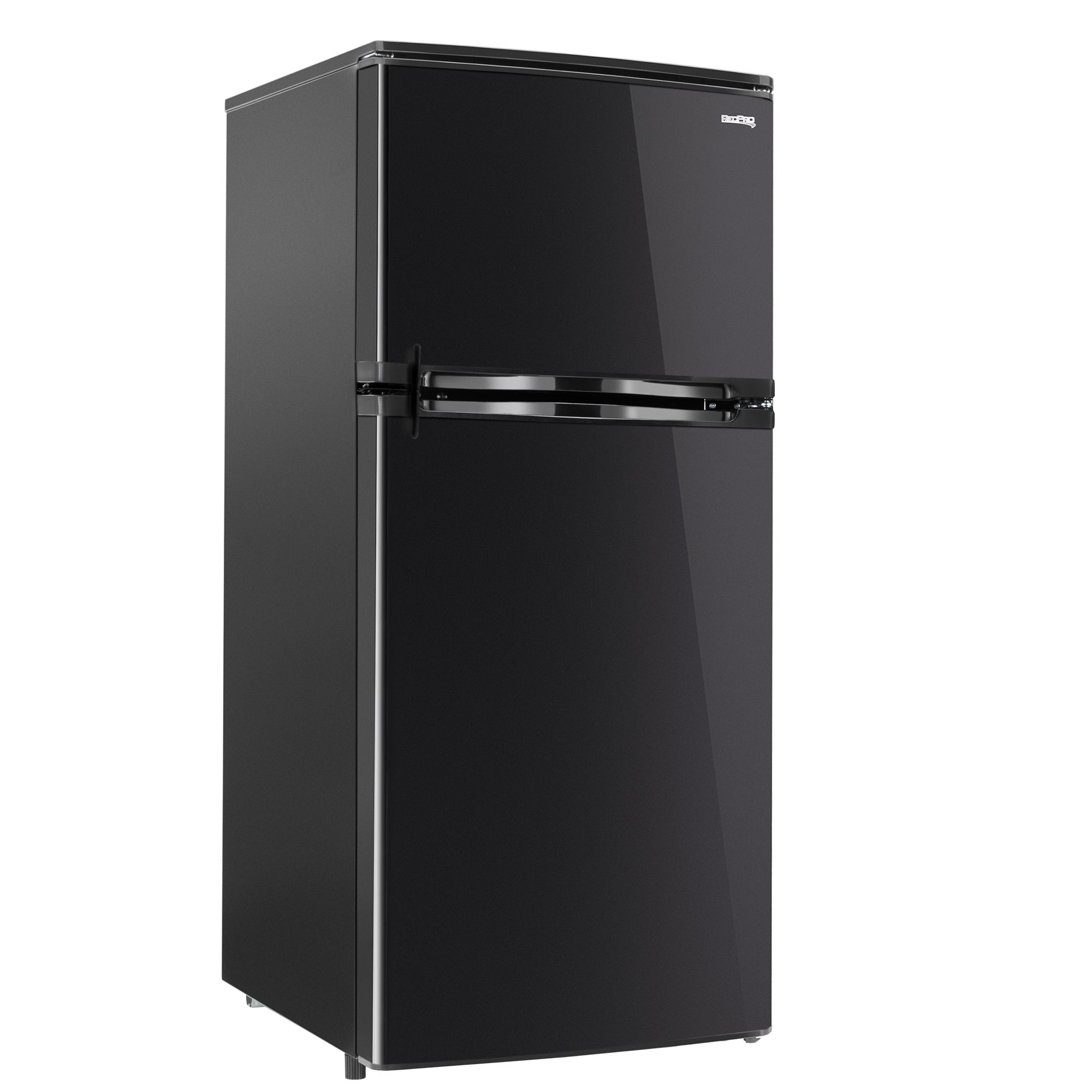 RecPro RV Refrigerator | 12 V | 4.4 Cubic Feet | Black