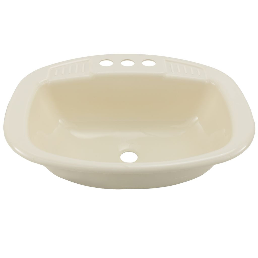 RV Sink 20" x 16" Single Bowl | Parchment