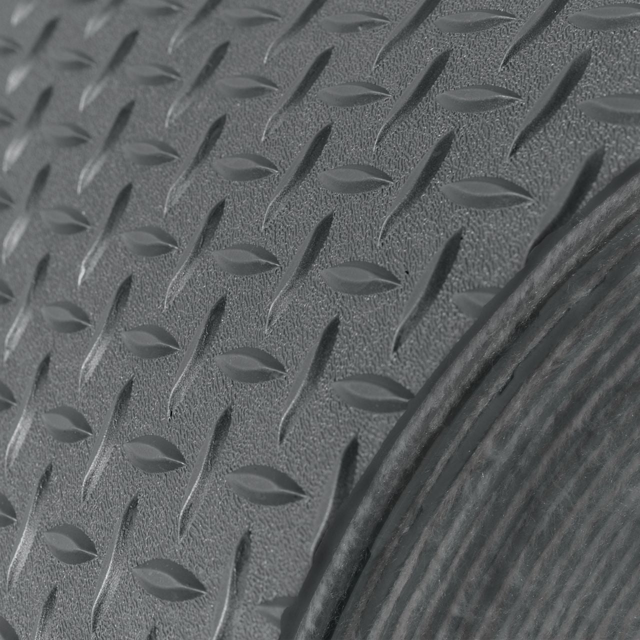 RV Flooring 8' 6" Wide | Diamond Pattern | Gray