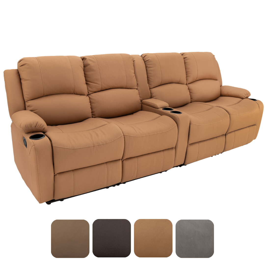 RV Wall Hugger Sofa 105" Manual Reclining Theater Seats