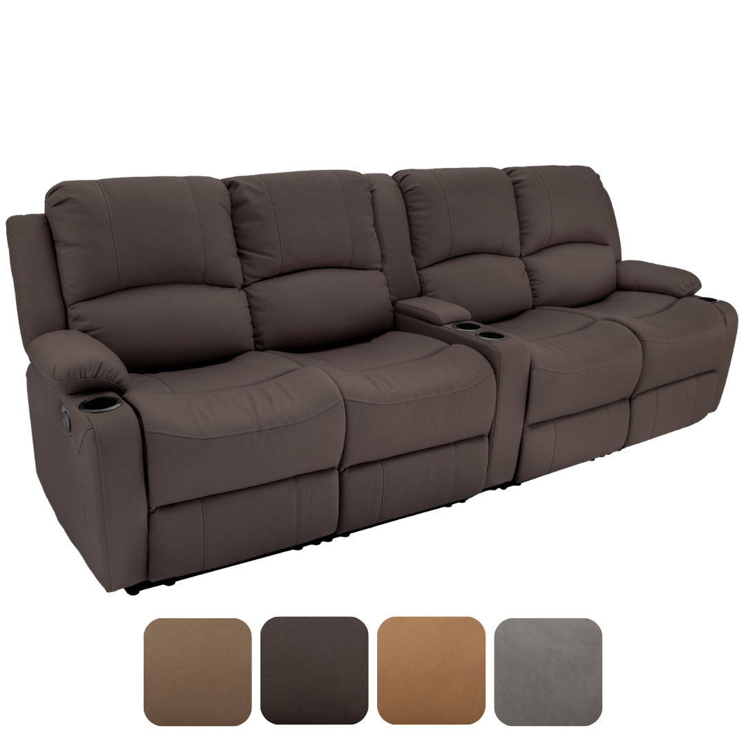 RV Wall Hugger Sofa 108" Manual Reclining Theater Seats