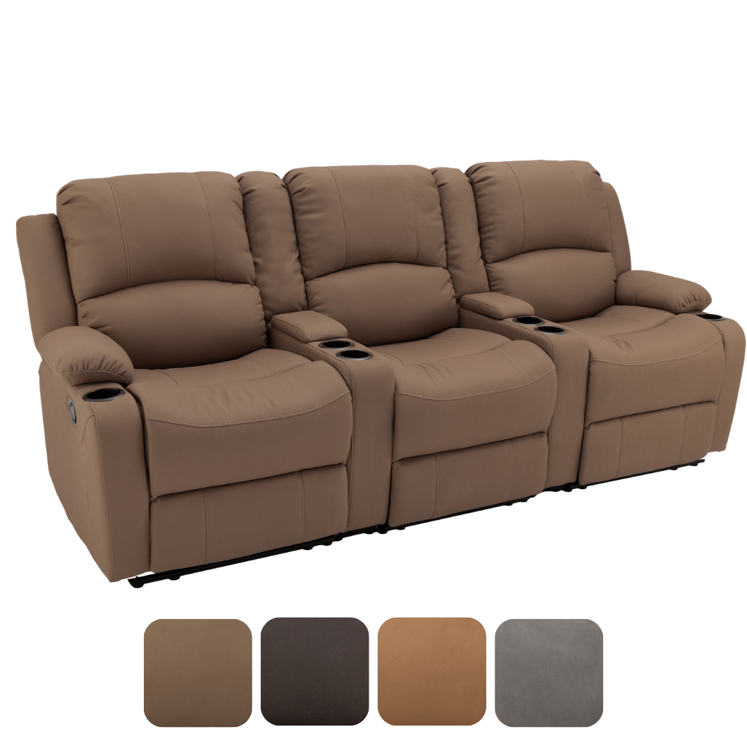 RV Wall Hugger Sofa 94" Manual Reclining Theater Seats