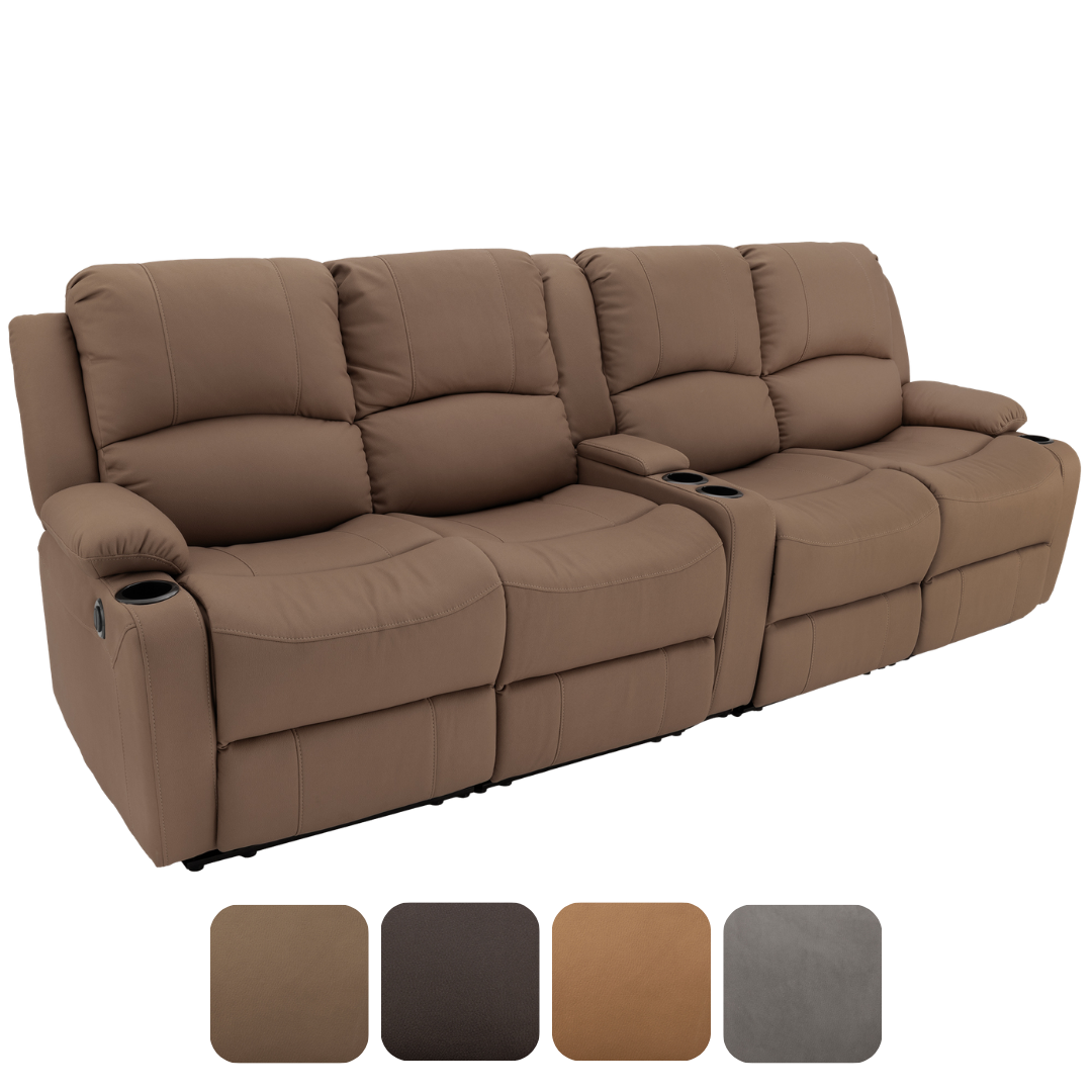 RV Wall Hugger Sofa 108" Powered Reclining Theater Seats