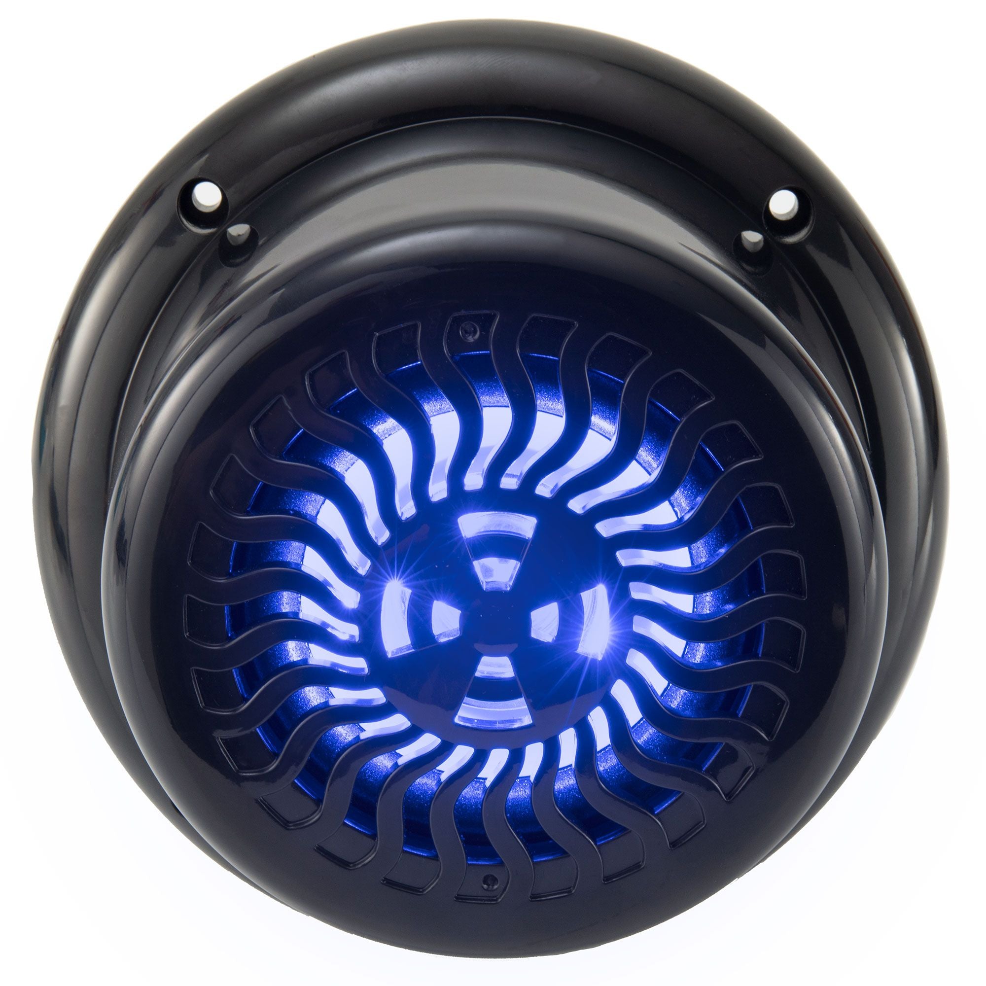 Marine Surface Mount Speaker Exterior 5.25" | Black Wavy Blue LED | Waterproof