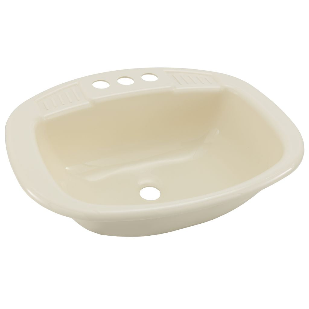 RV Sink 20" x 16" Single Bowl | Parchment