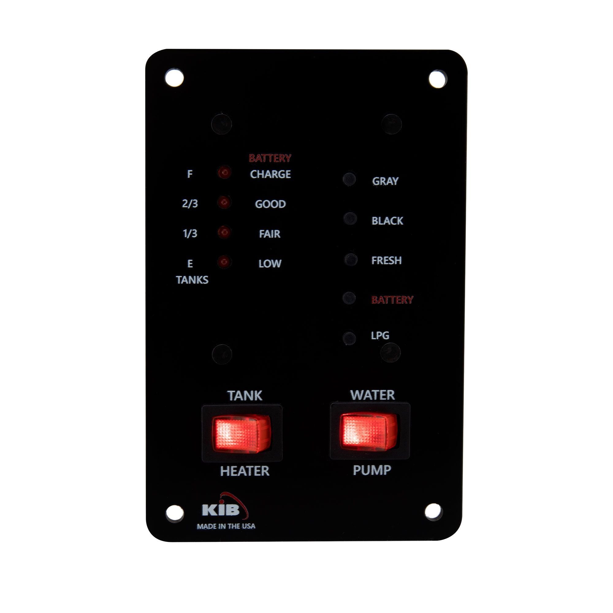 RV Tank Sensor Monitor Panel Kit with Probeless Adhesive Sensors
