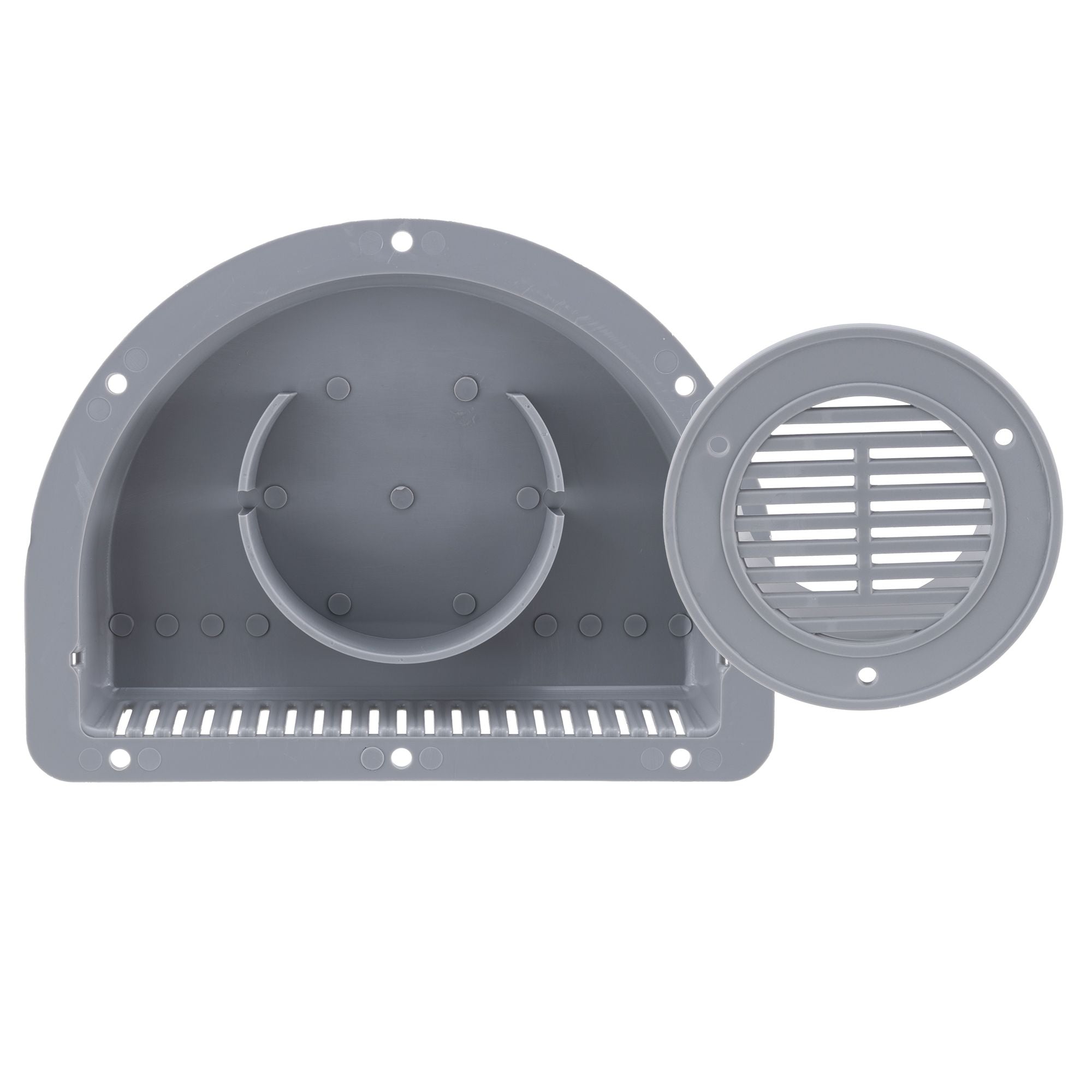 Travel Trailer Vent for Exterior Sidewall | Gray
