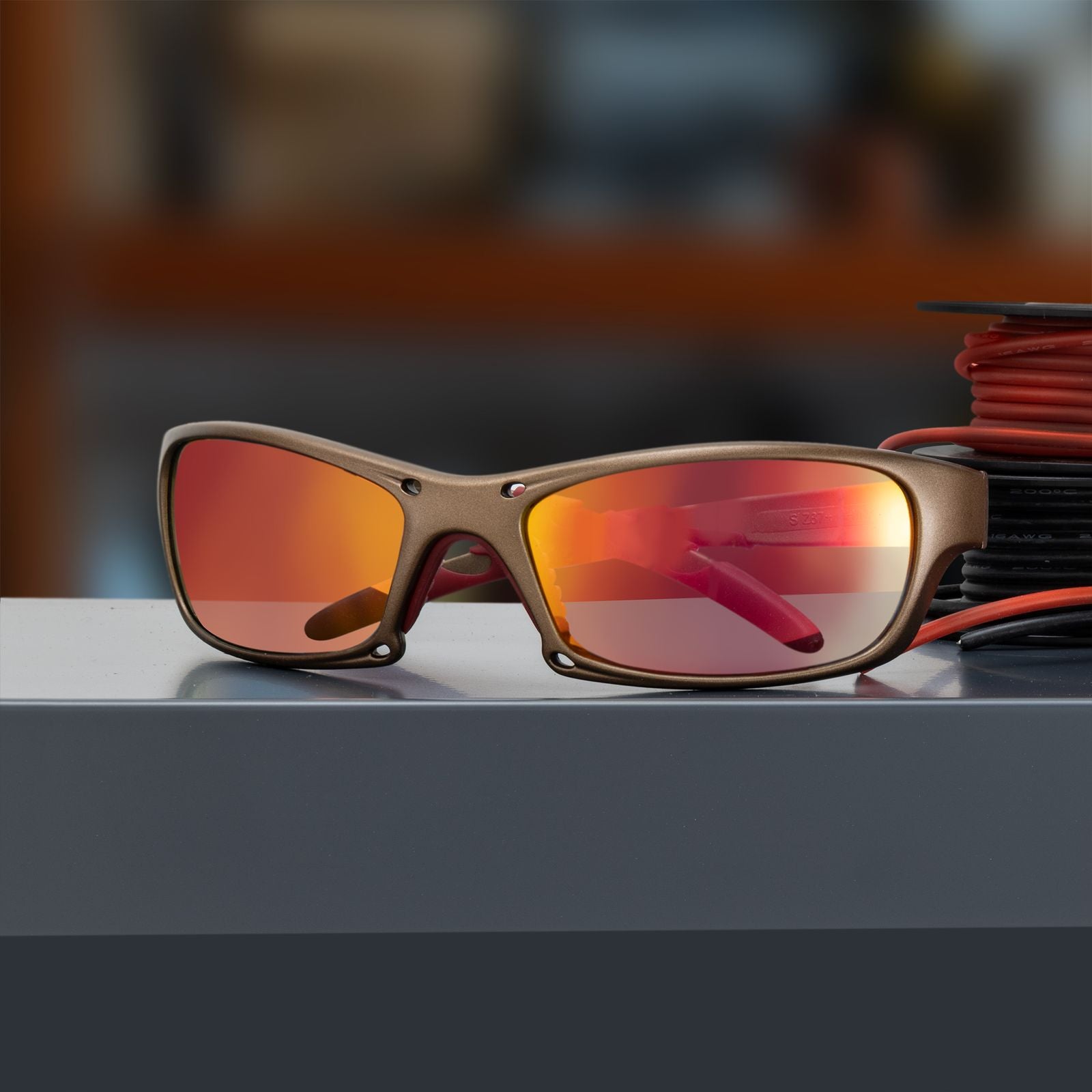 Safety Glasses | SAS Safety GTR Eyewear | Iridium Lens/Gold Frame