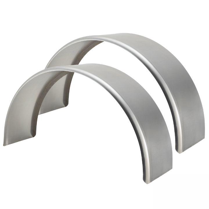 Trailer Fender 10x34x17 | Aluminum Smooth Round Top