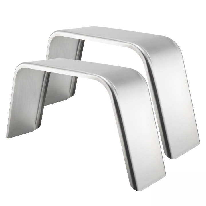 Trailer Fender 9x36x18 | Aluminum Smooth Flat Top