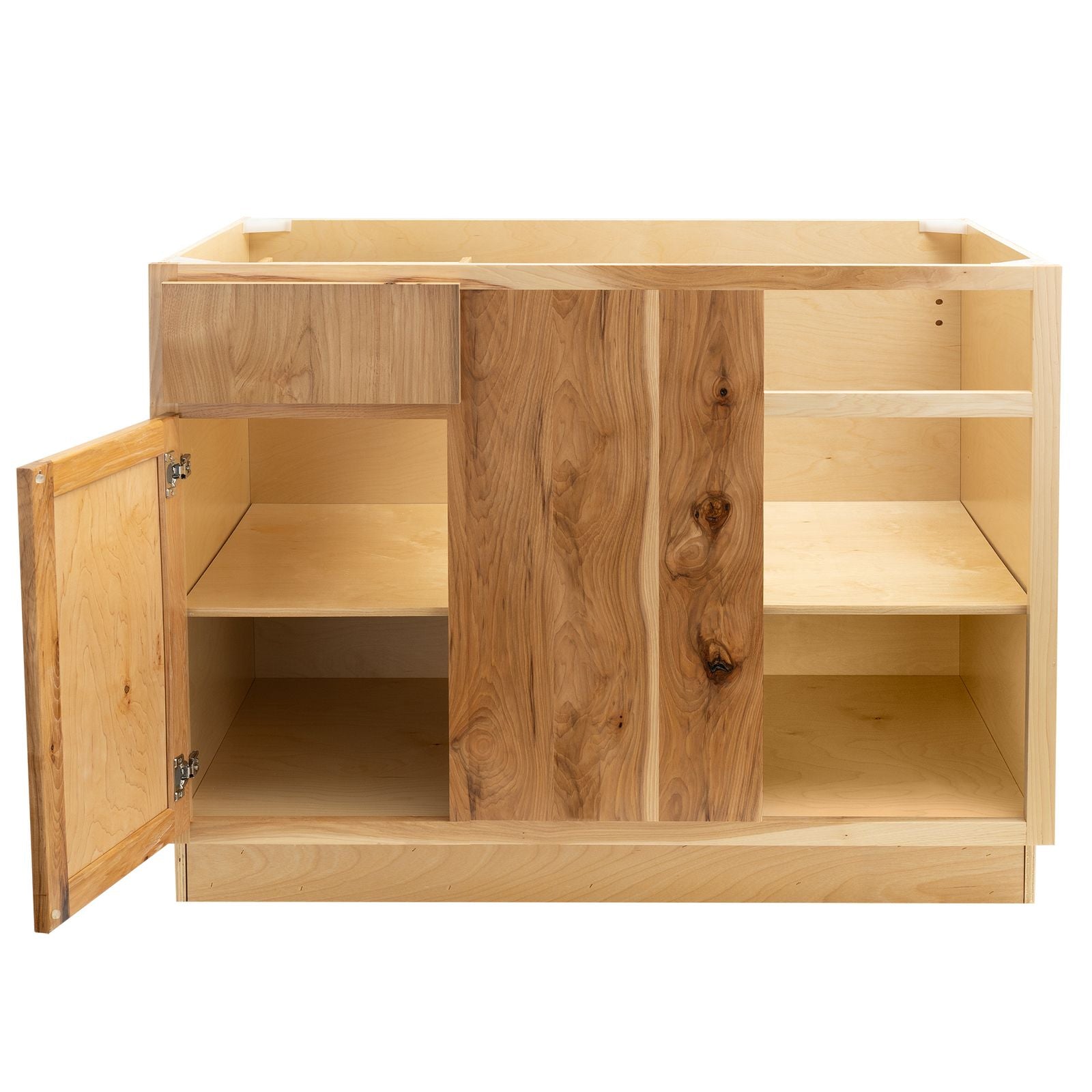 RV Blind Base Corner Cabinet | Rustic Hickory