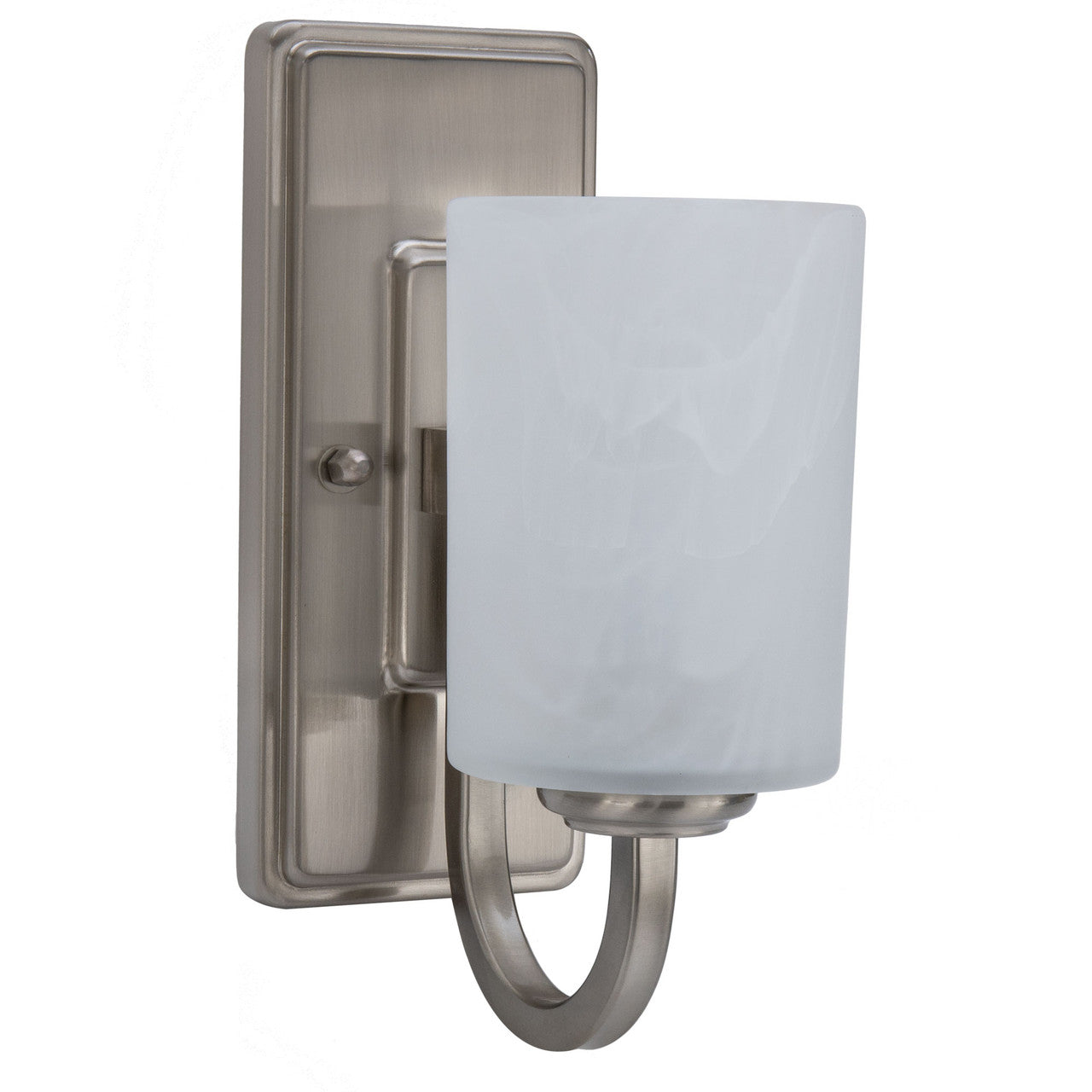 RV Side Wall Sconce Light | 110 V | Interior Lighting | Frosted Glass With Satin Nickel