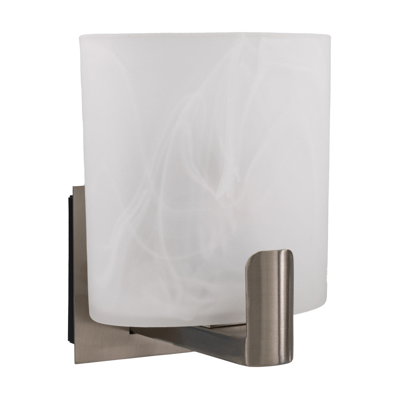 RV Sconce Wall Mounted Light | 12V LED Warm | Interior Lighting | Frosted White Glass Satin Nickel