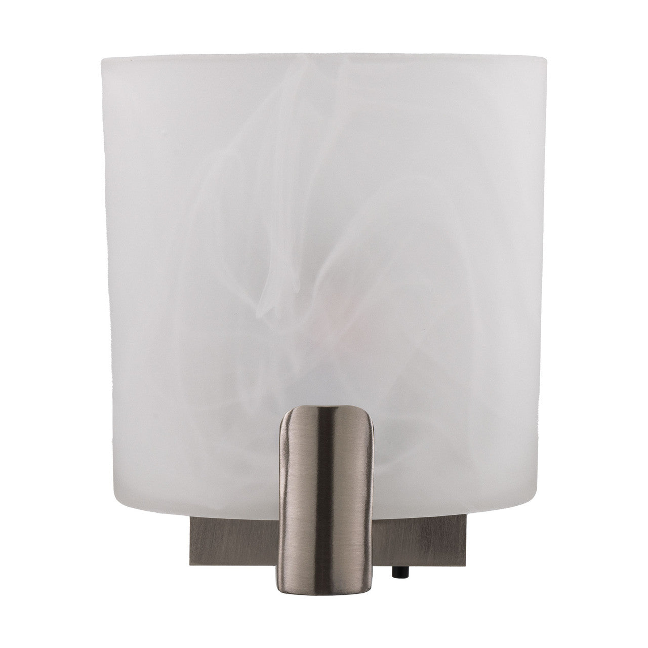 RV Sconce Wall Mounted Light | 12V LED Warm | Interior Lighting | Frosted White Glass Satin Nickel