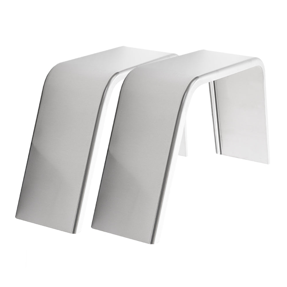 Trailer Fender | Aluminum Smooth | Flat Top | 10" x 36" x 18"