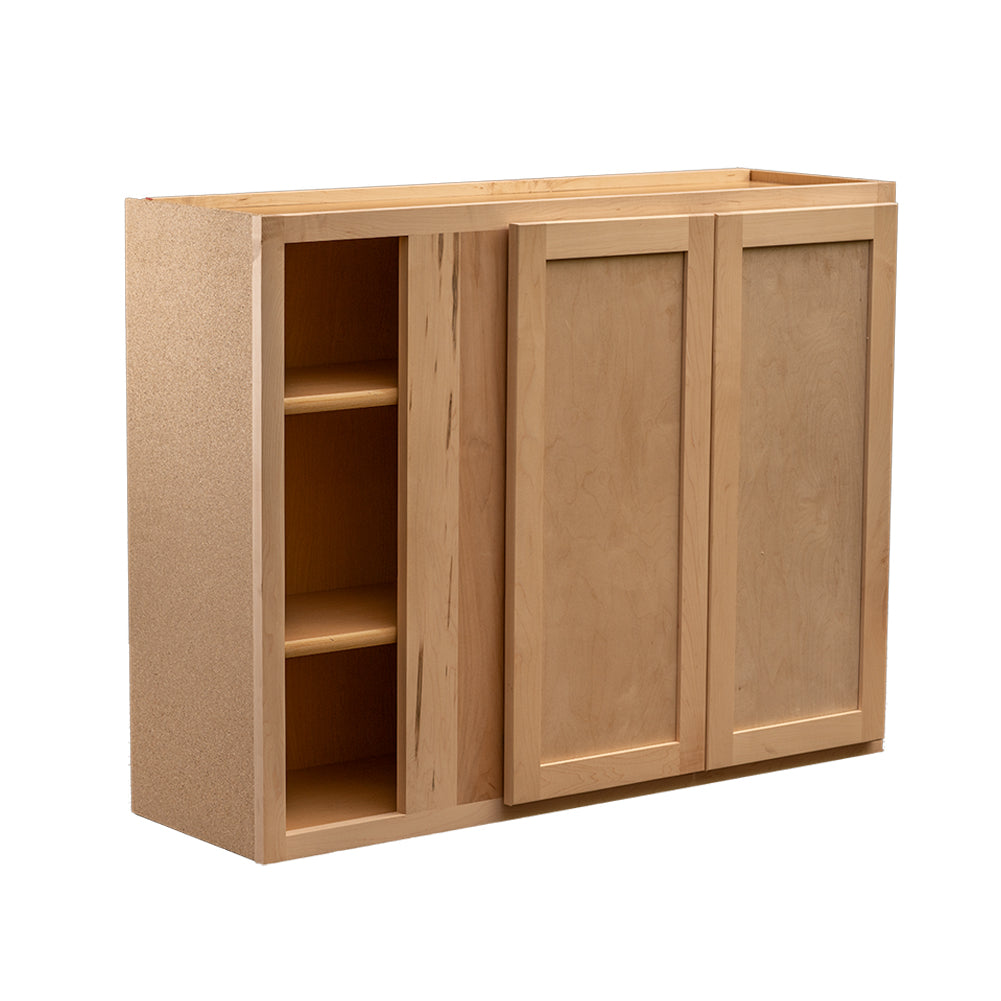 RV Blind Corner Wall Cabinet | Unfinished Maple