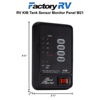 RV KIB Tank Sensor Monitor Panel M21 with Wiring Harness Kit