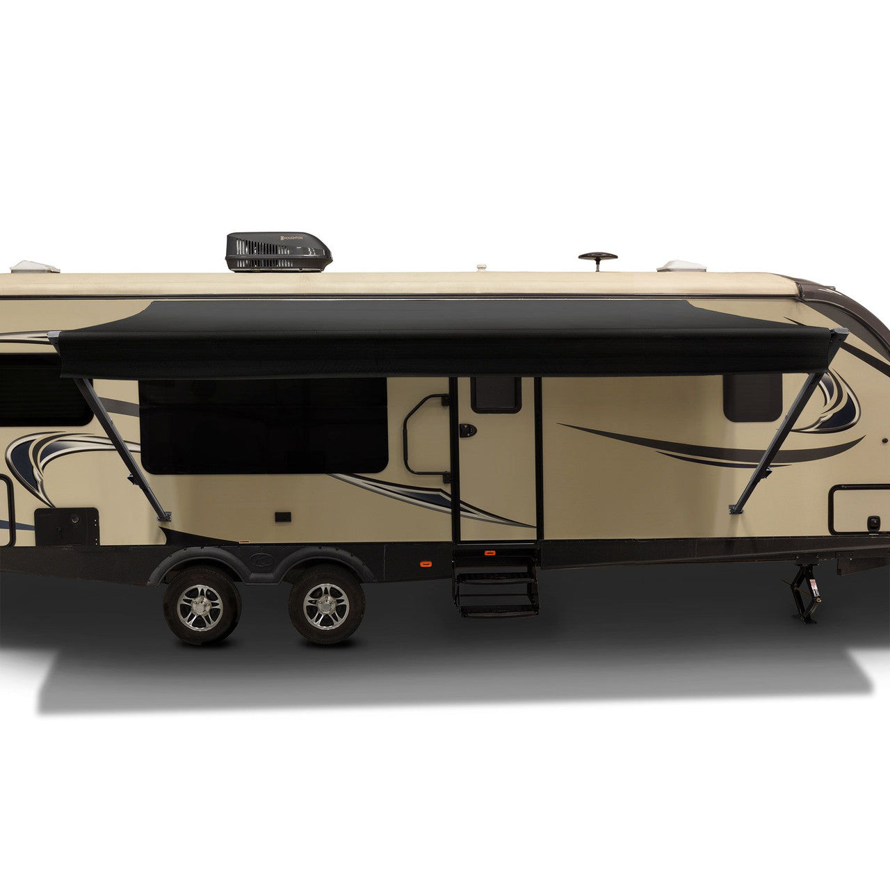 RecPro RV Awning Manual Assembly | Black