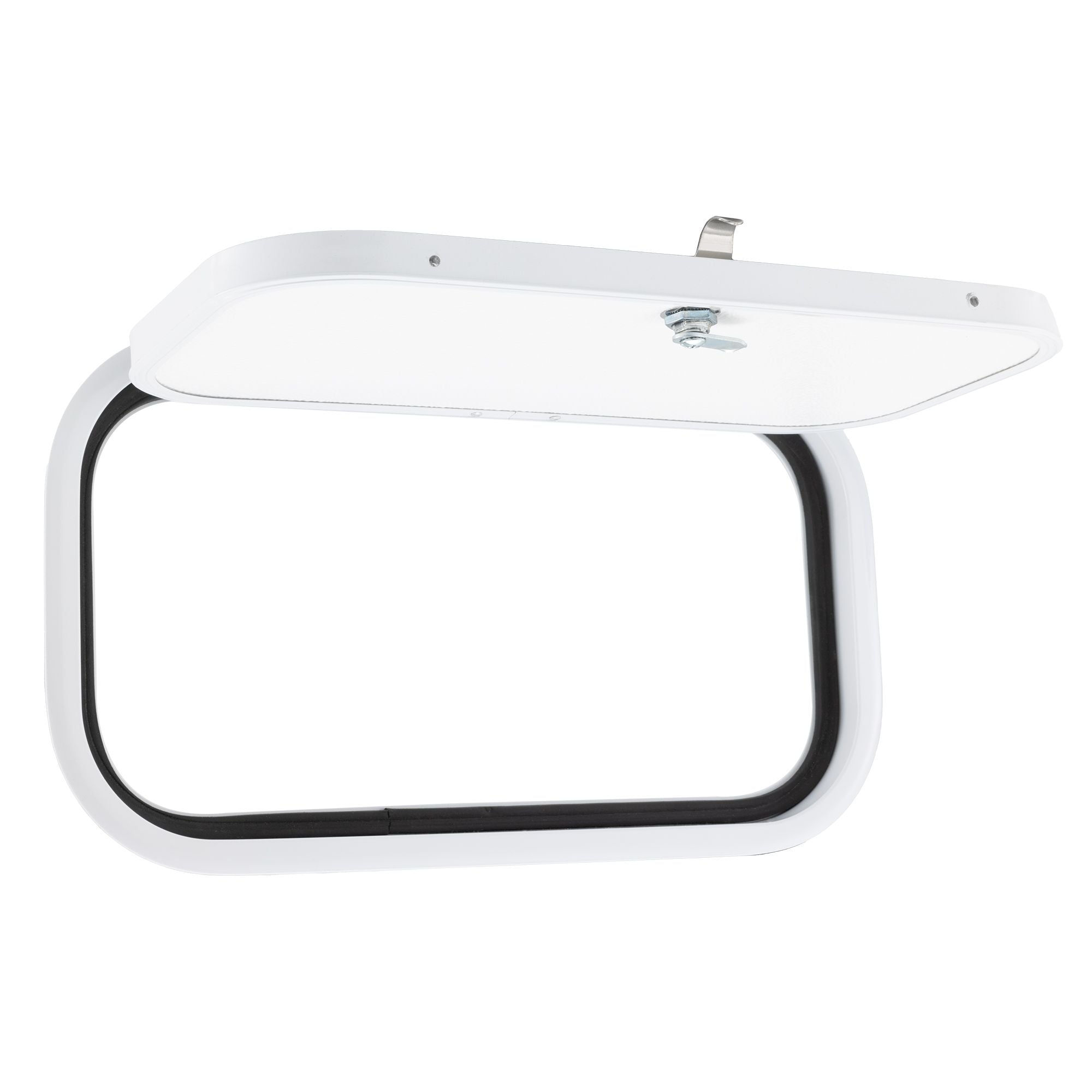 RV Compartment Door | Round | White | 18 ½" X 10"