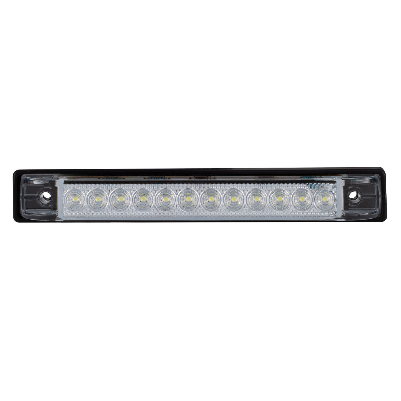 Trailer Utility Strip Lights| LED 6" | Clear Lens | Slim Line| Marker or Brake Light for Exterior Safety