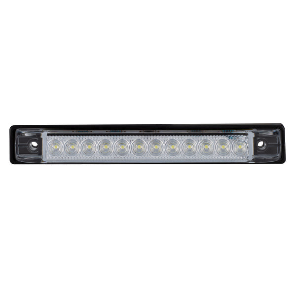 Trailer Utility Strip Lights| LED 6" | Clear Lens | Slim Line| Marker or Brake Light for Exterior Safety