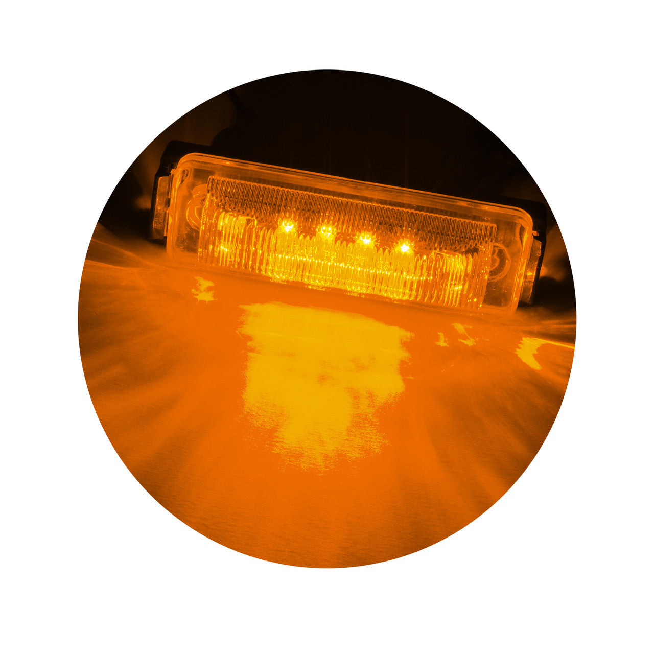 LED Trailer Side Marker Lights | 12 Diode | 4" x 1" Rectangle | Clearance & Safety Lighting