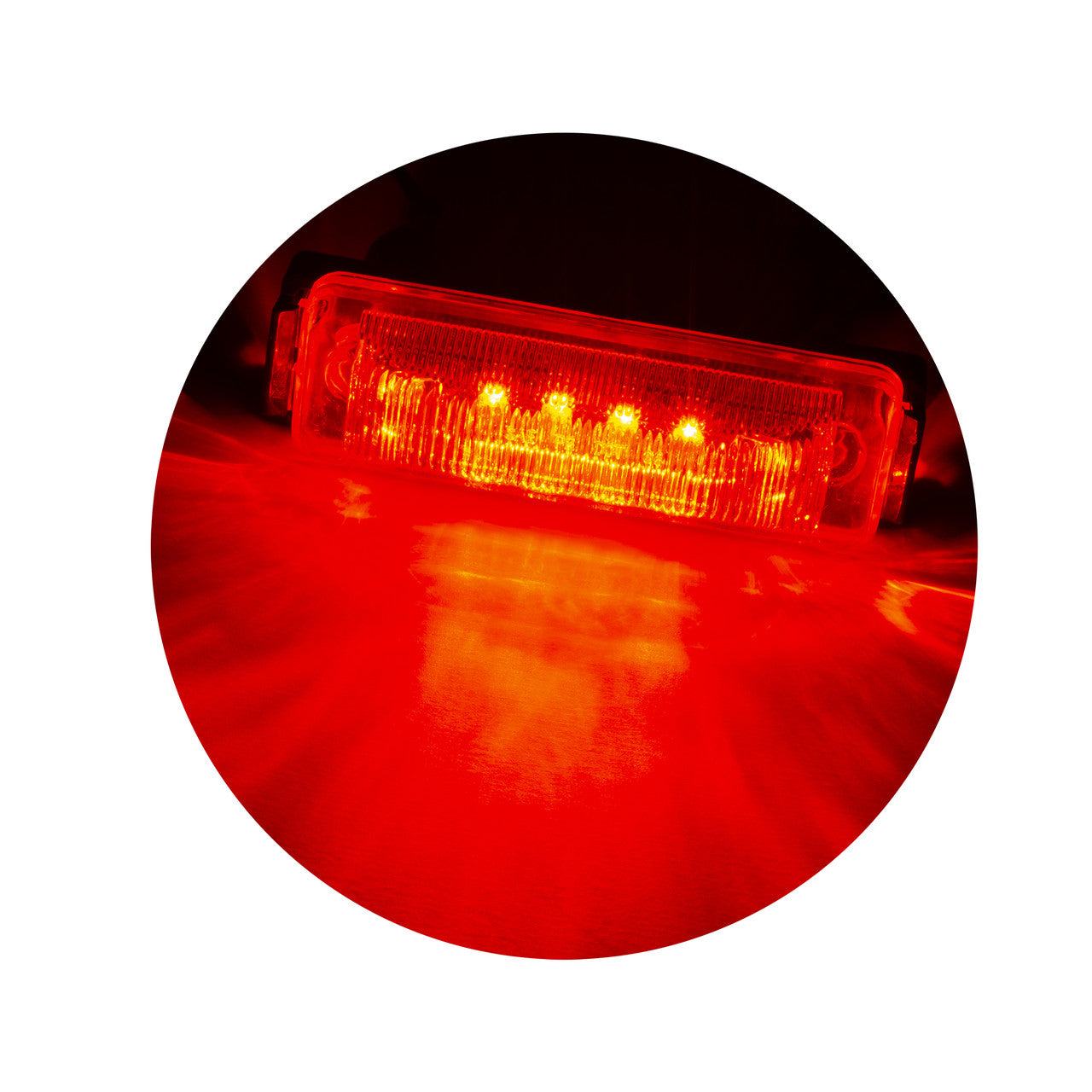 LED Trailer Side Marker Lights | 12 Diode | 4" x 1" Rectangle | Clearance & Safety Lighting