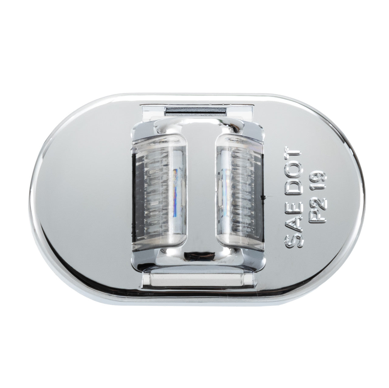 Trailer Fender Light Set | Red and Amber Clearance Marker Lights | Chrome Cover