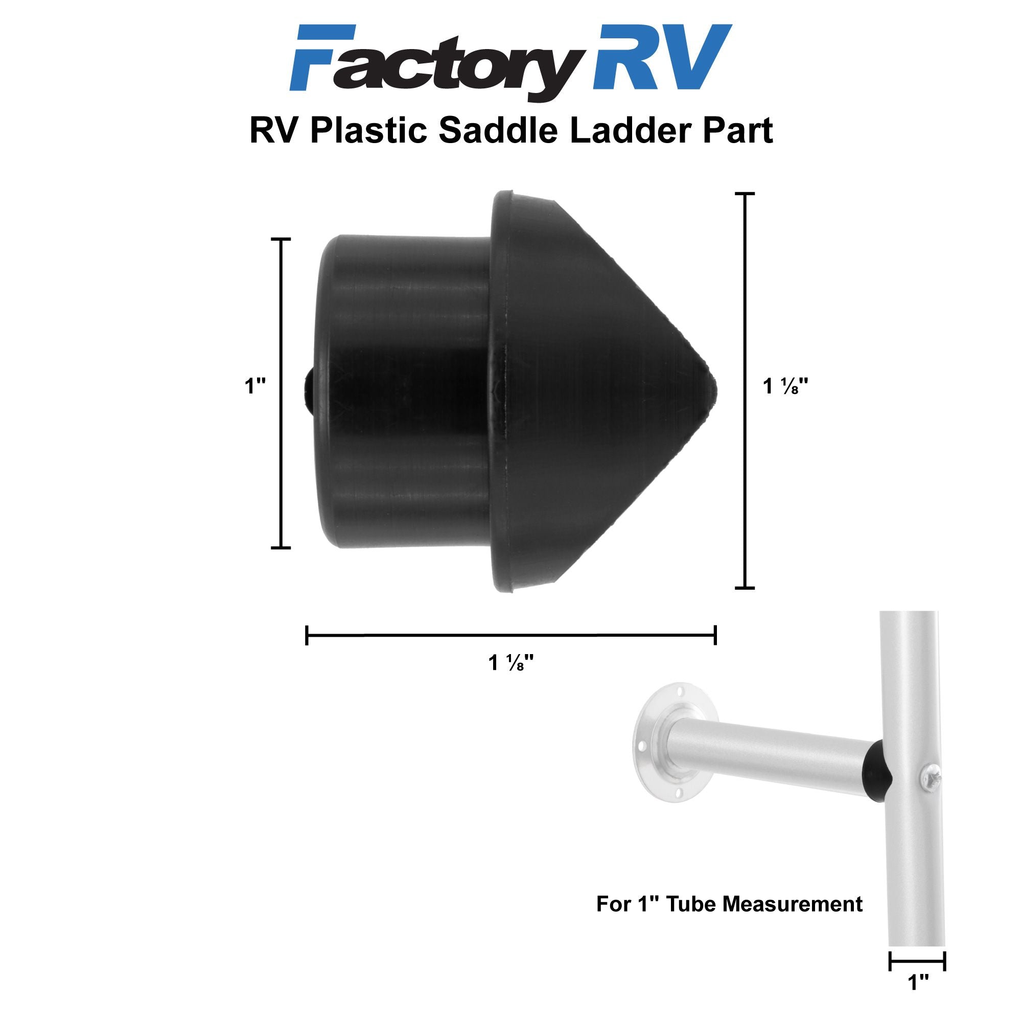 RV Ladder Plastic Saddle Part | 4 Pack