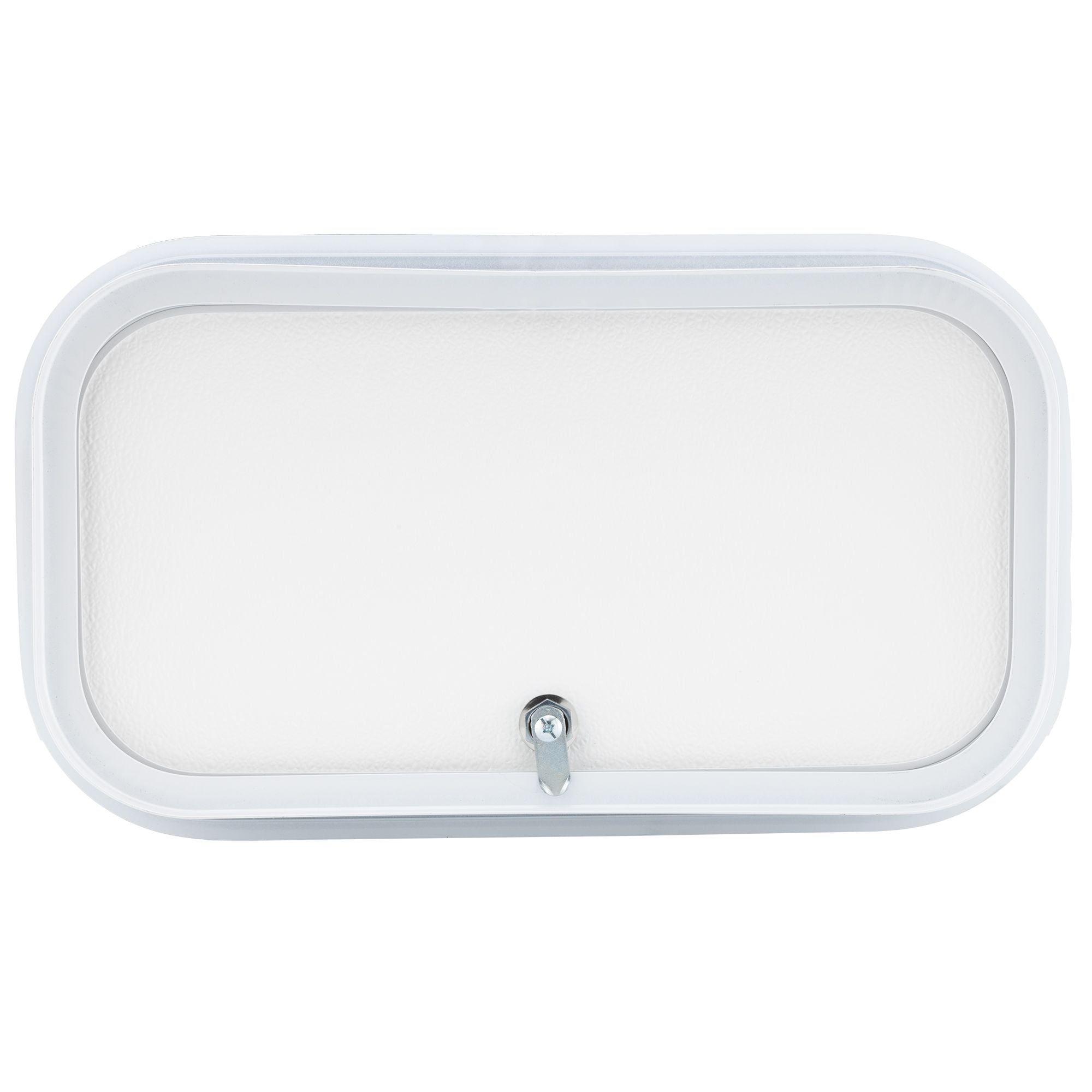 RV Compartment Door | Round | White | 18 ½" X 10"