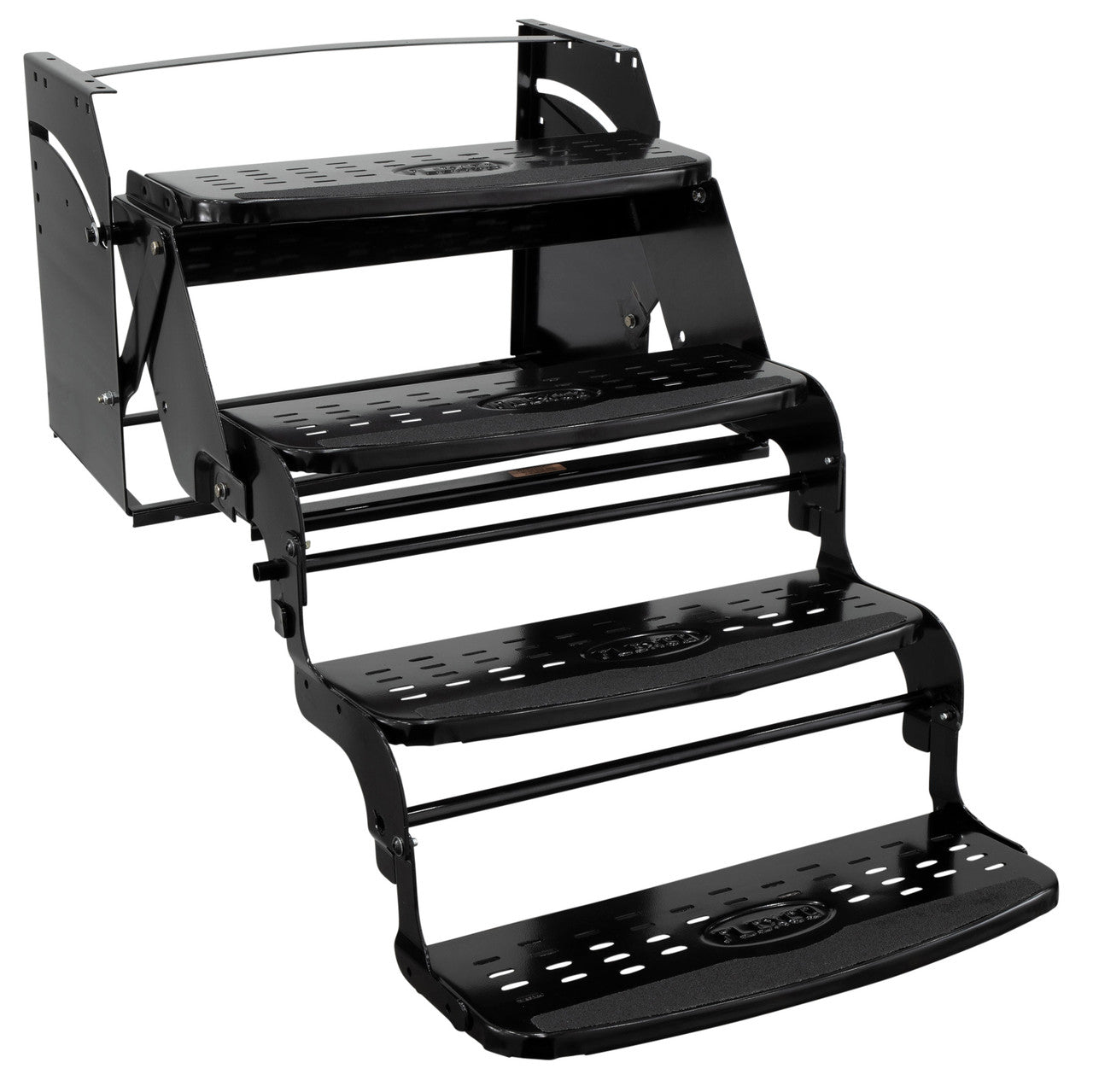 RV Steps | Entry Stairs | Quad | 24" | Black