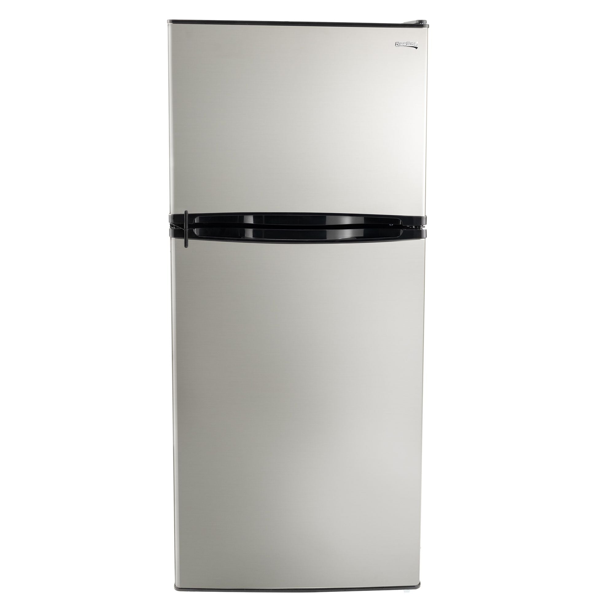 RecPro RV Refrigerator | 12 V | 10 Cubic Feet | Stainless Steel