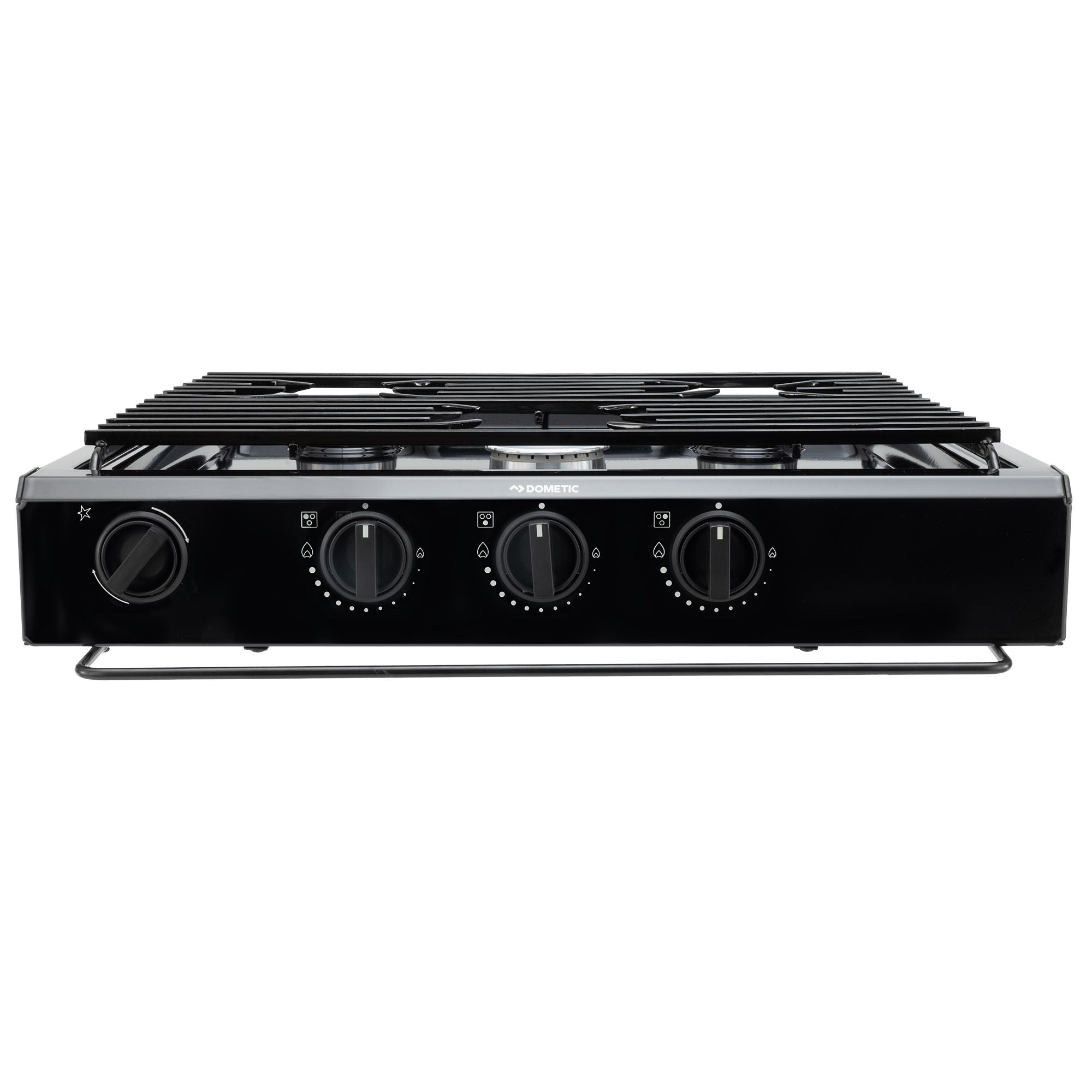 Dometic RV 3-Burner Gas Cooktop | Piezo Ignition | Black