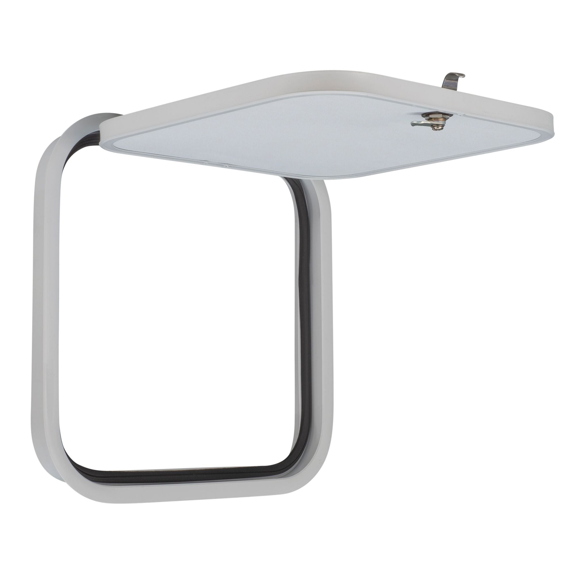 RV Compartment Door | Round | White | 16" X 16"