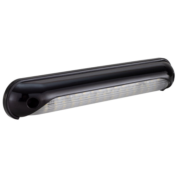 RV Outdoor Porch Light | LED Slim 1 1/4" x 8" Black Cover |  Exterior Light for Entryway Visibility & Safety