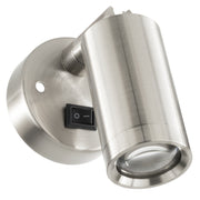 RV Reading Wall Light |12V LED | Interior Lighting | Satin Nickel with Swivel