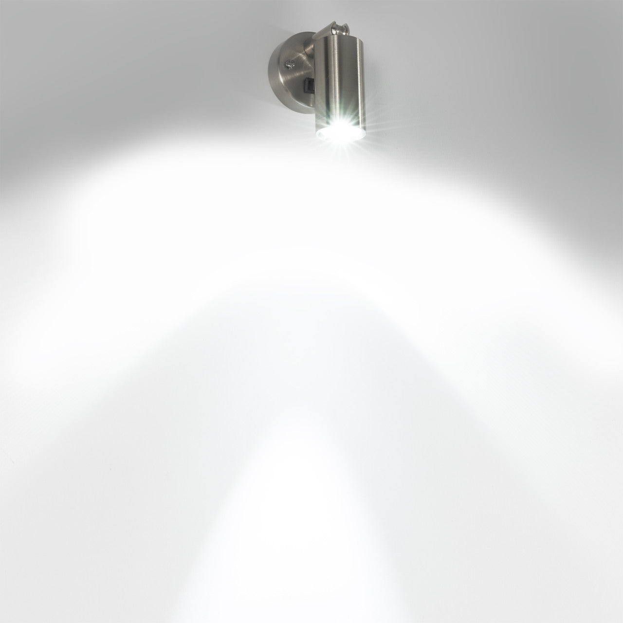 RV Reading Wall Light |12V LED | Interior Lighting | Satin Nickel with Swivel