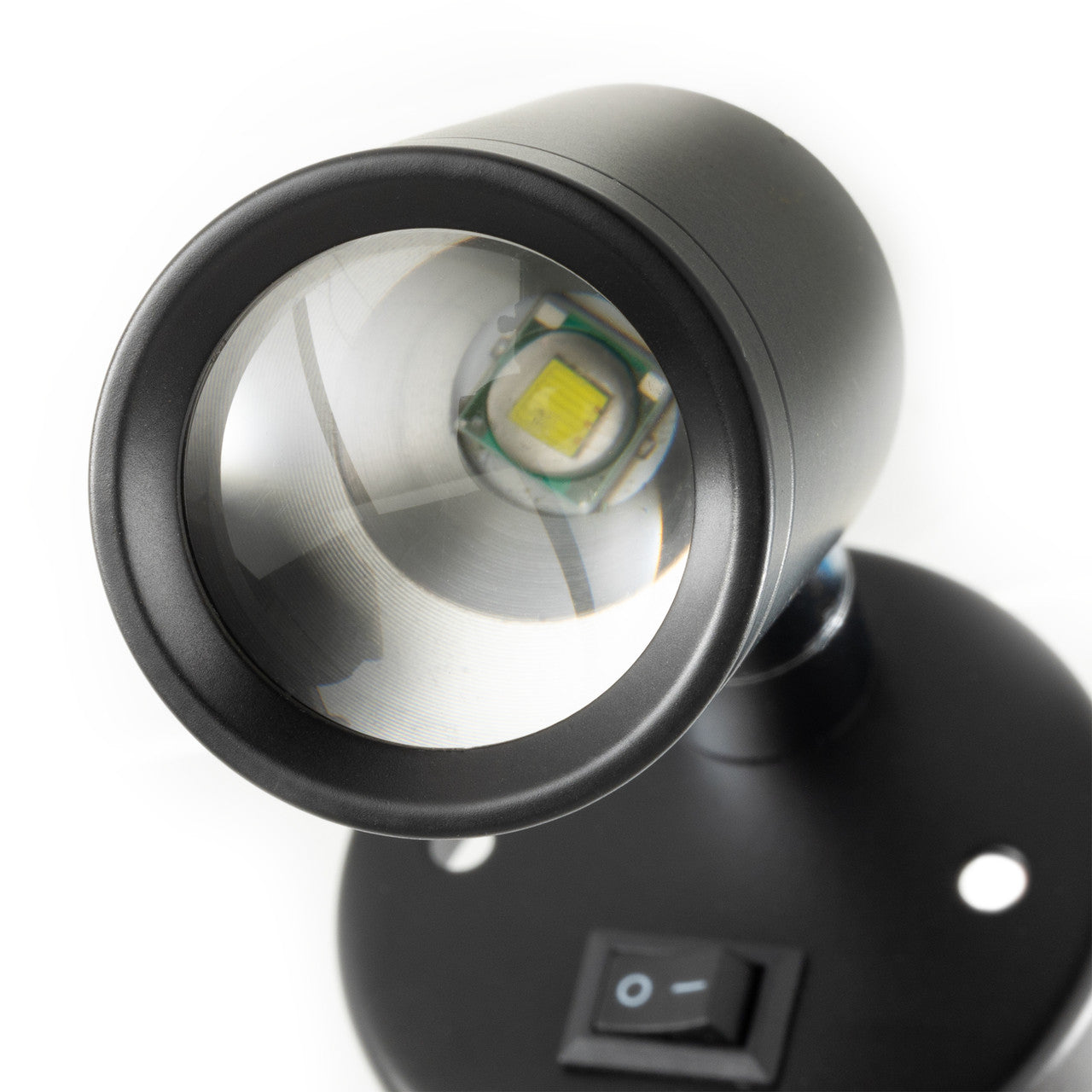 RV Reading Light | 12V LED | Interior Lighting | Black with Swivel