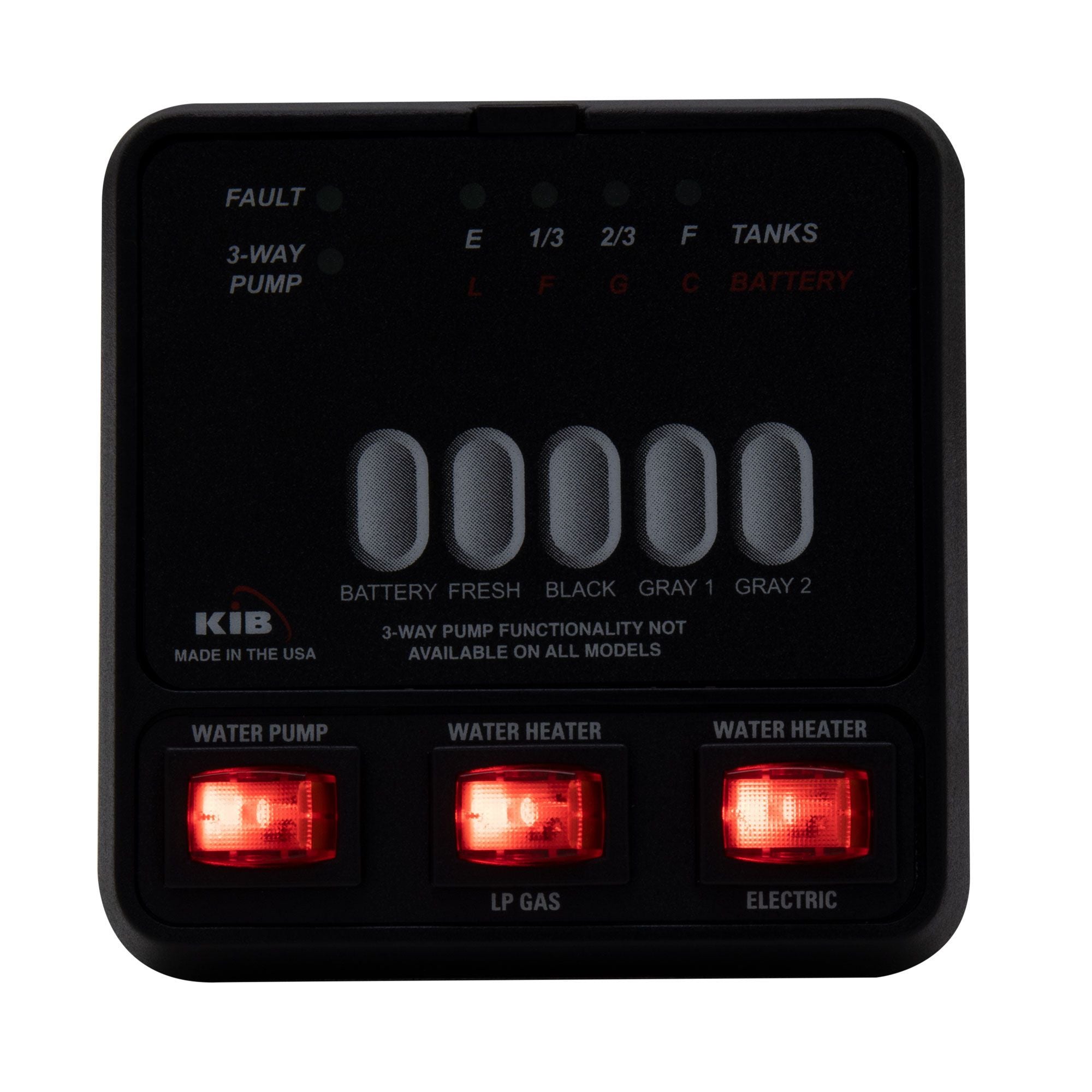 RV KIB Tank Sensor Monitor Panel | M25 with Wiring Harness Kit
