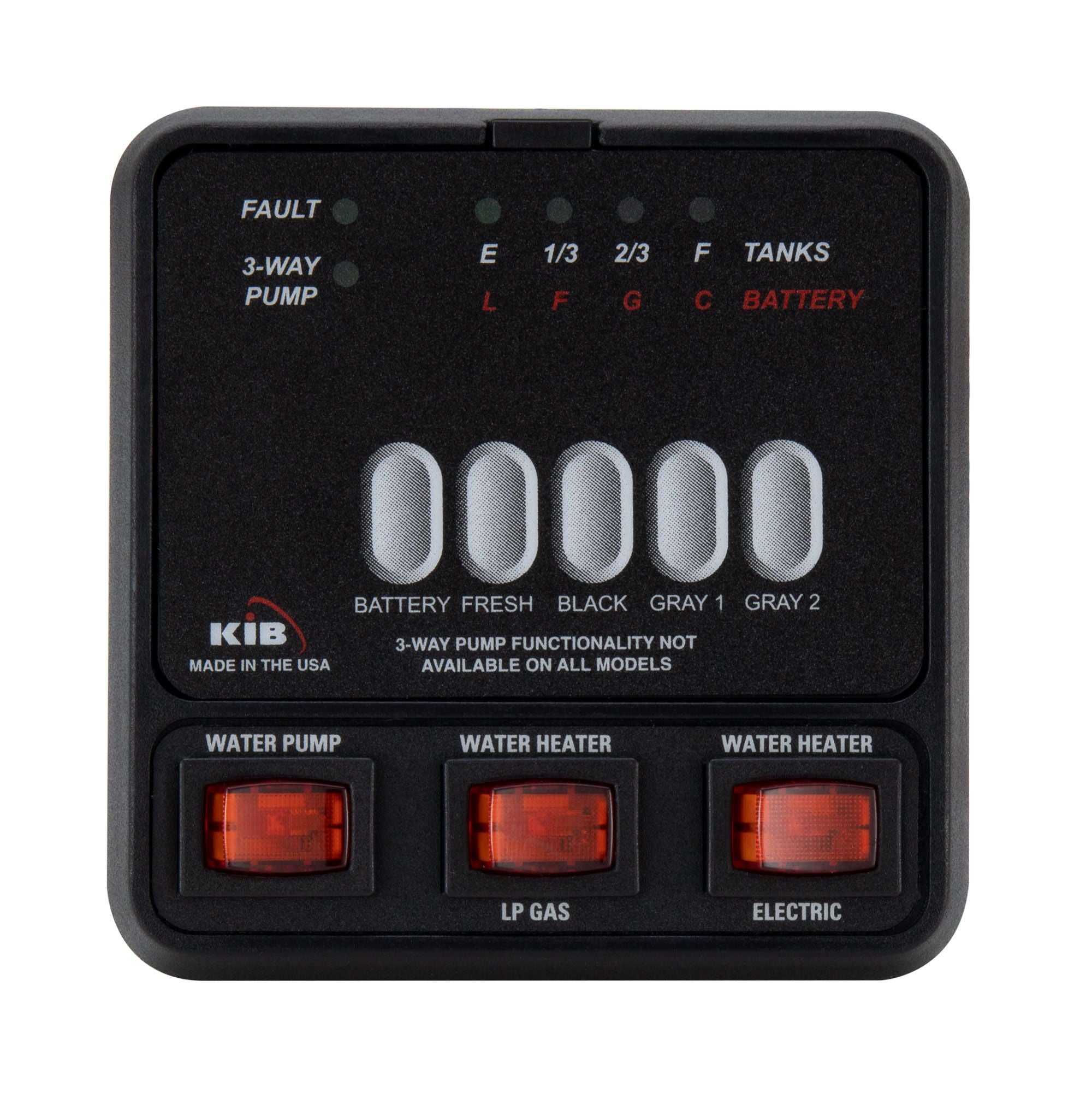 RV KIB Tank Sensor Monitor Panel | M25 with Wiring Harness Kit and Probes
