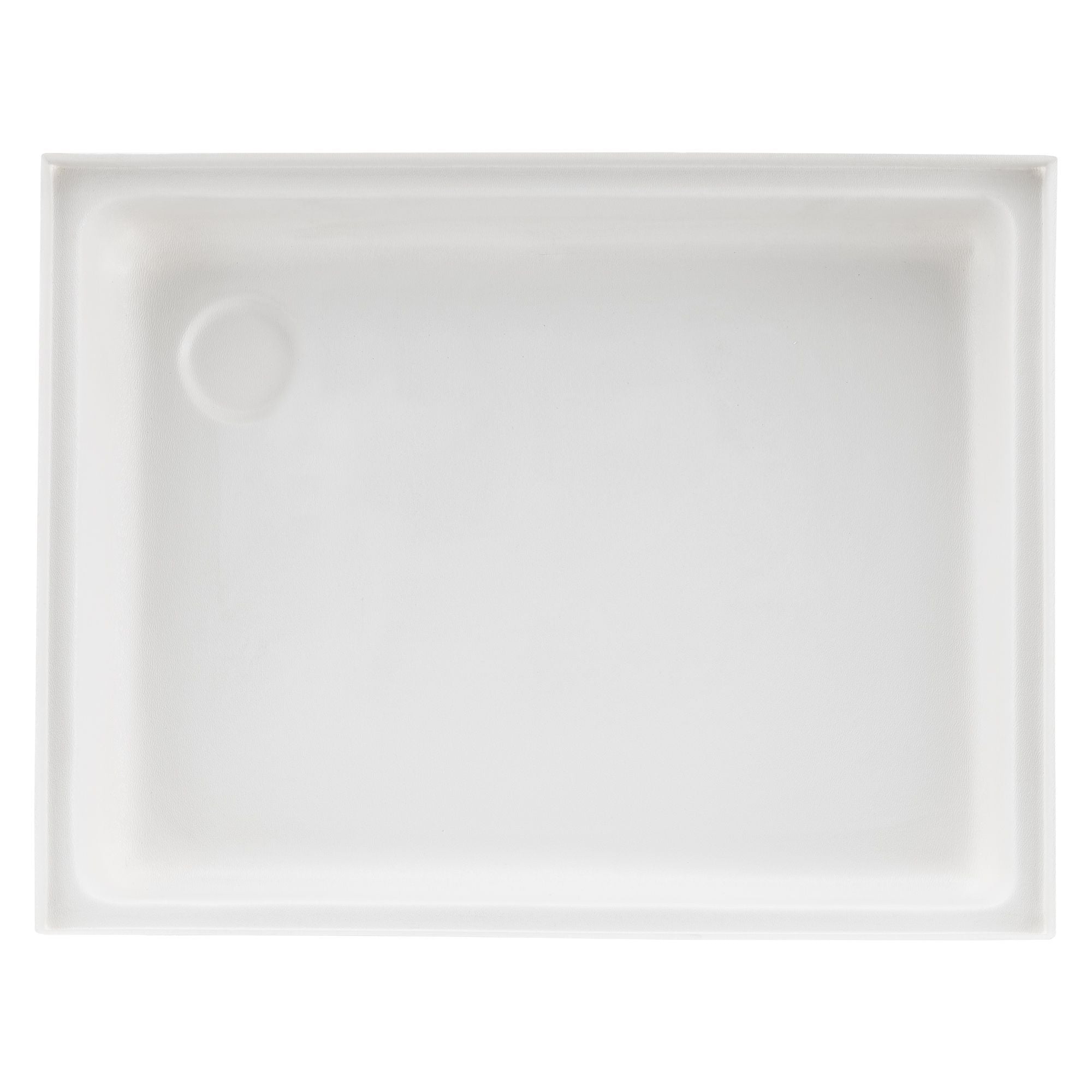 RV Shower Pan 18" x 23" x 4" Left Drain | White